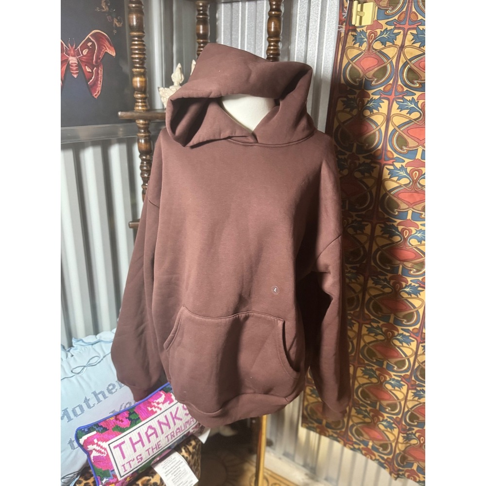 Pacsun Brown Hoodie Sweatshirt Pullover Long Sleeve Casual‎ Comfy Oversized LRG